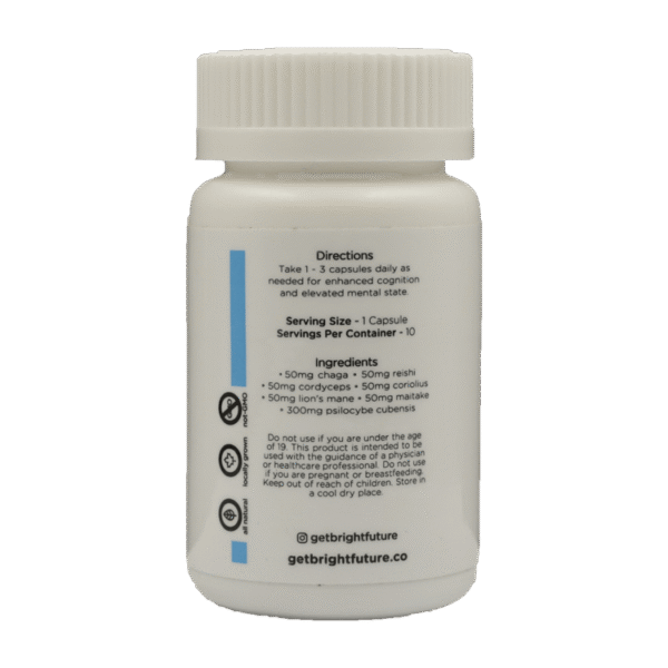 Bright Future – Microdose Capsules – The Party – (300mg x 10 Capsules) - Image 3