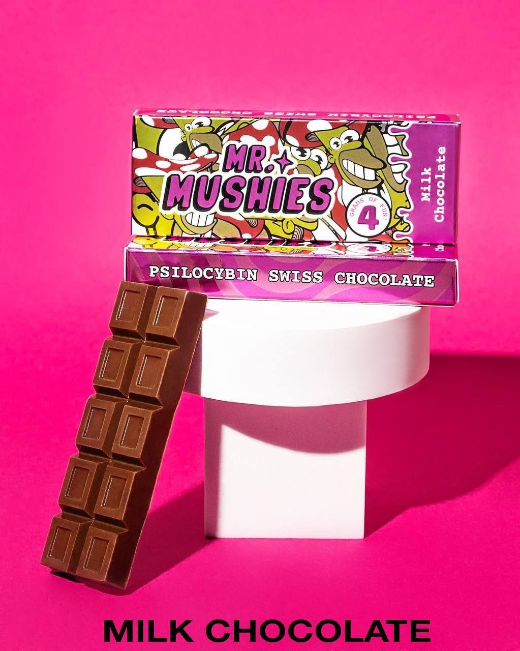 Mr Mushies Mushroom Chocolate Bar 4g - Image 5